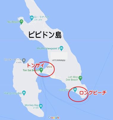 ピピドン島地図