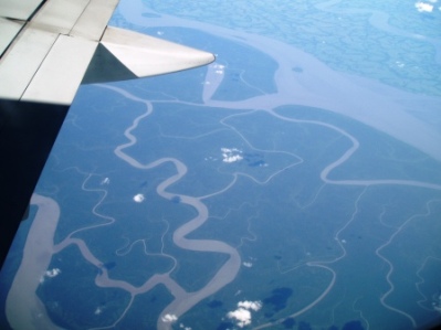 バングラデシュ上空の不思議風景