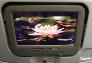 機内座席のモニター